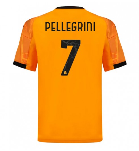 AS Roma Lorenzo Pellegrini #7 Venkovní Dres 2025-26 Krátký Rukáv AS Roma Lorenzo Pellegrini #7 Venkovní Dres 2025-26 Krátký Rukáv